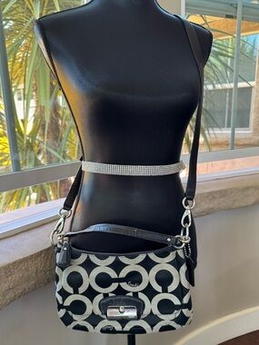 Coach Kristin Op Art East/West Signature C Crossbody Bag - Satchel Purse